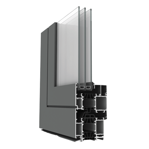 Profil Aliplast Star 75 RS avec triple joint