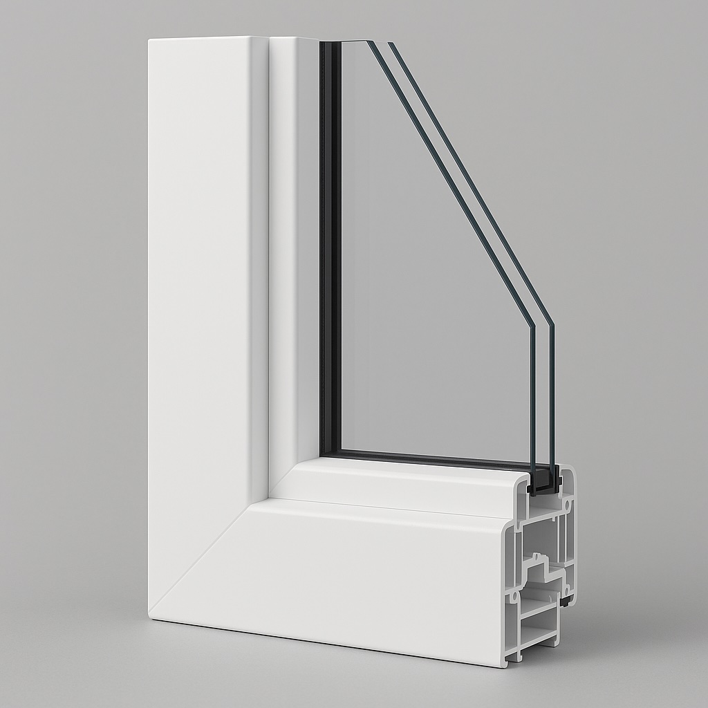 Châssis PVC Kömmerling installés à Bruxelles
